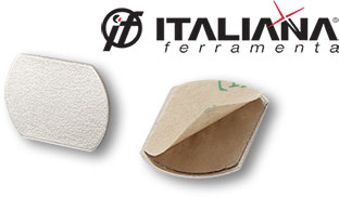 Овальная самоклеящаяся планка для толкателей K-PUSH TECH от Italiana Ferramenta (Италия)