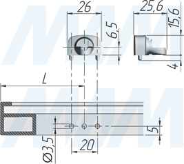 Установка адаптера для алюминиевого профиля для лифта K12 (артикул 48080140YA), схема 2