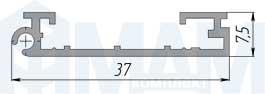 Размеры завершающего профиля A357 (артикул 2061)