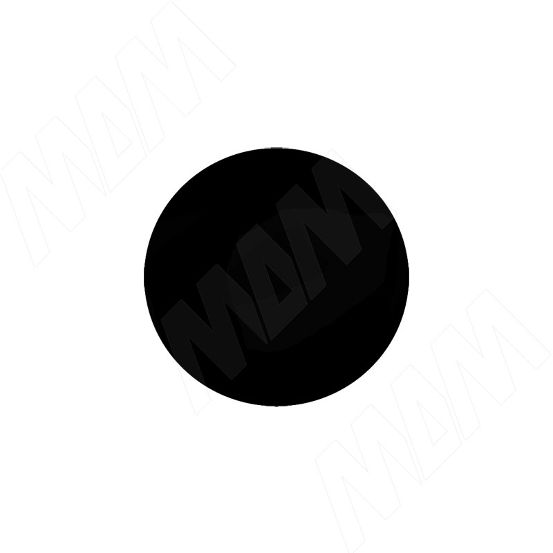 Заглушка самоклеящаяся, D20 мм, черная, 18 шт.