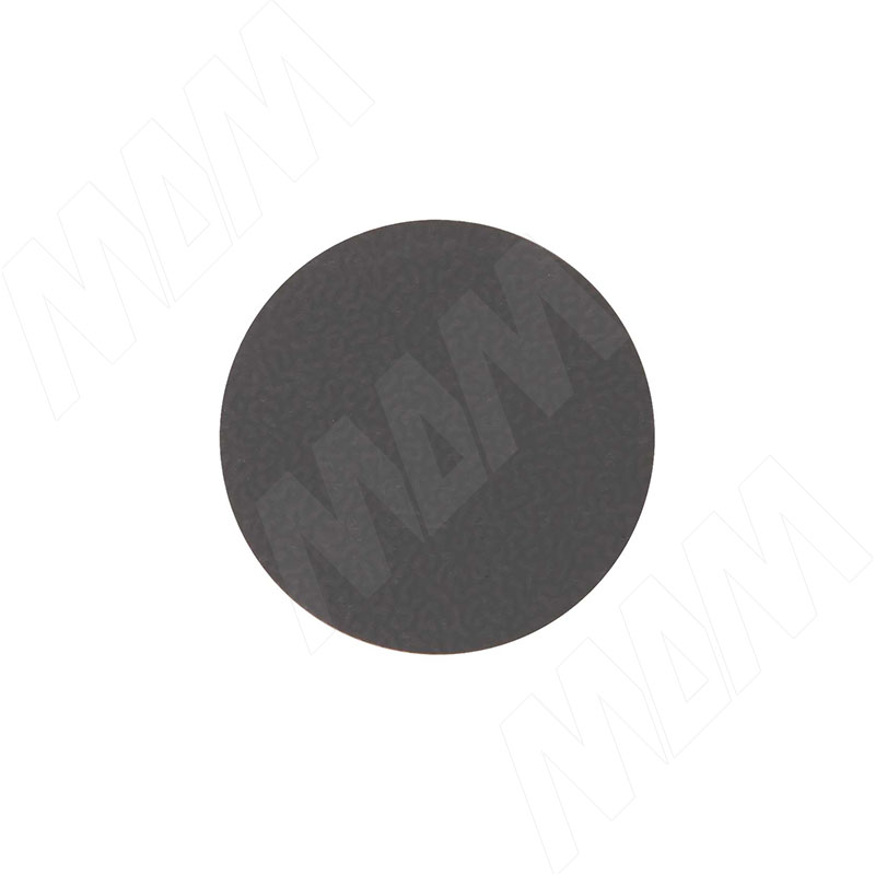 Заглушка самоклеящаяся, D13 мм, серый графит, шагрень (Kr 0162), 117 шт. (0162.20.13) Kromster (Китай)