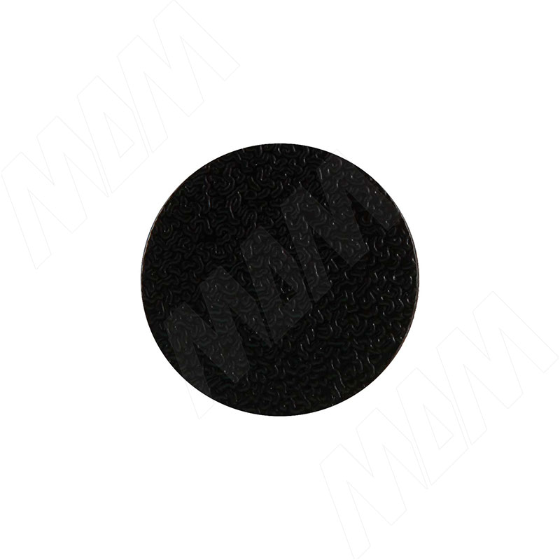 Заглушка самоклеящаяся, D13 мм, черный, шагрень (Kr 0190), 117 шт. (0190.20.13) Kromster (Китай)