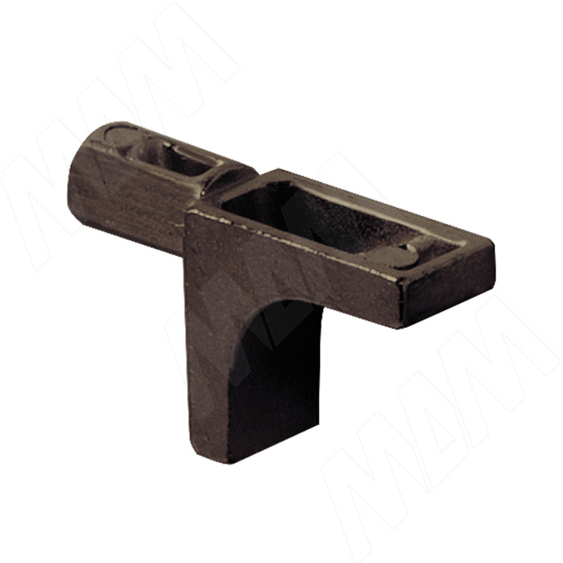 K-LINE Полкодержатель с дополнительным упором для деревянных полок без фиксации, бронза (1 02080 20 WA)