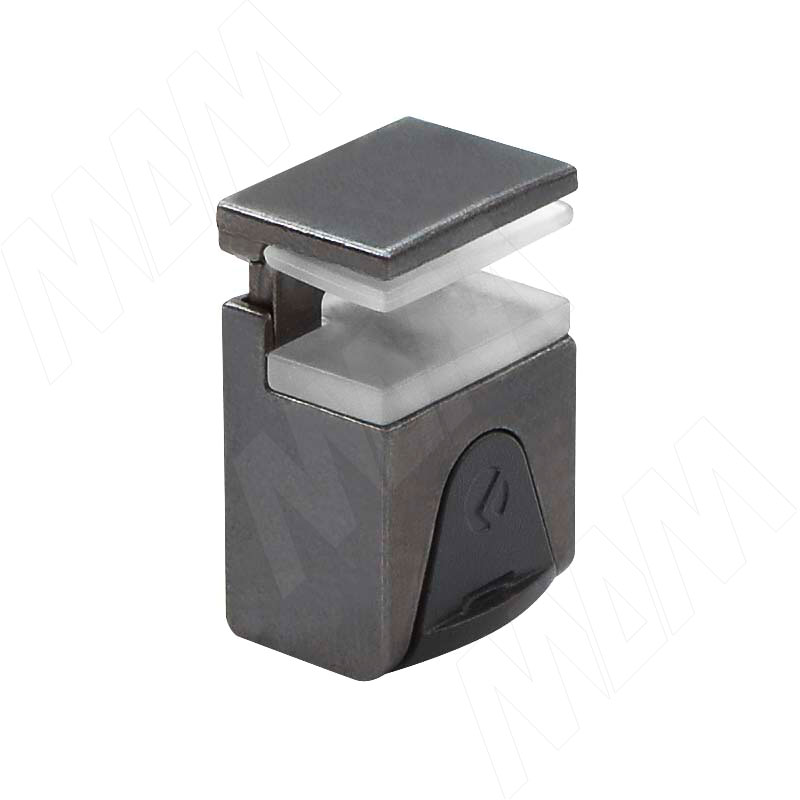 KUBIC Полкодержатель для стеклянных полок толщиной 4-9 мм, под саморез, черный никель фото товара 1 - 1 60200 50 BA