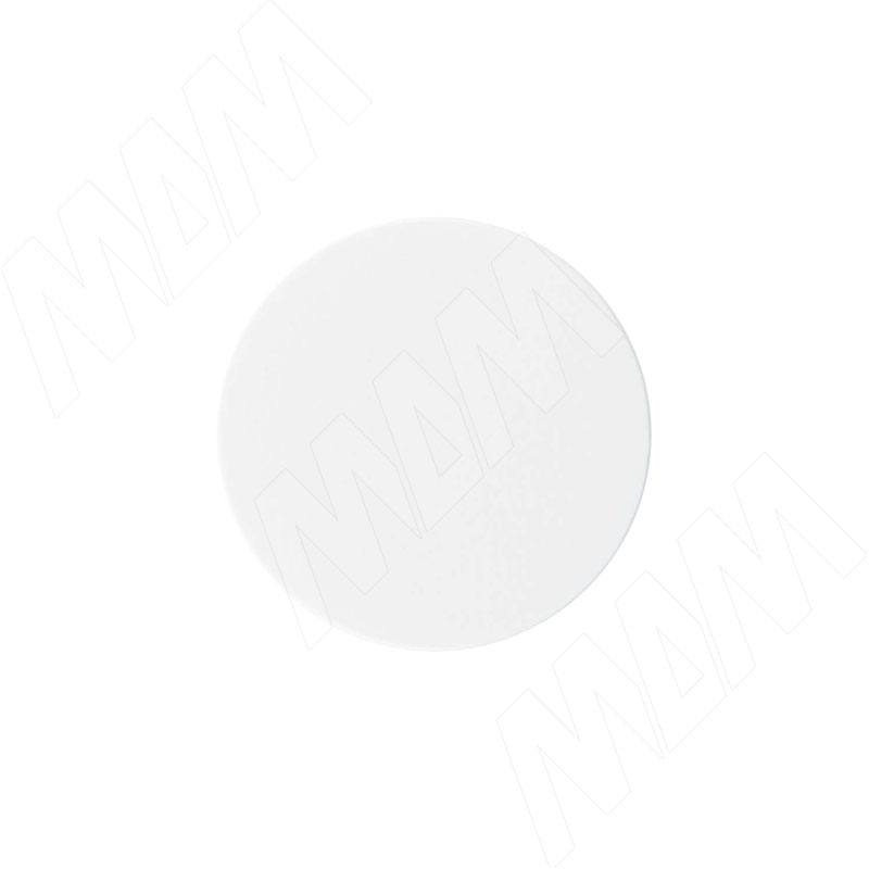 Заглушка самоклеящаяся, D20 мм, белый, гладкая (Kr 8100), 54 шт. (8100.10.20)