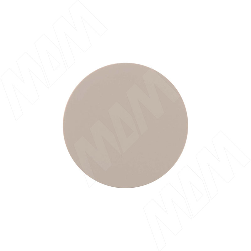 Заглушка самоклеящаяся, D20 мм, глиняный серый, гладкая (Kr K096), 54 шт. (K096.10.20) Kromster (Китай)