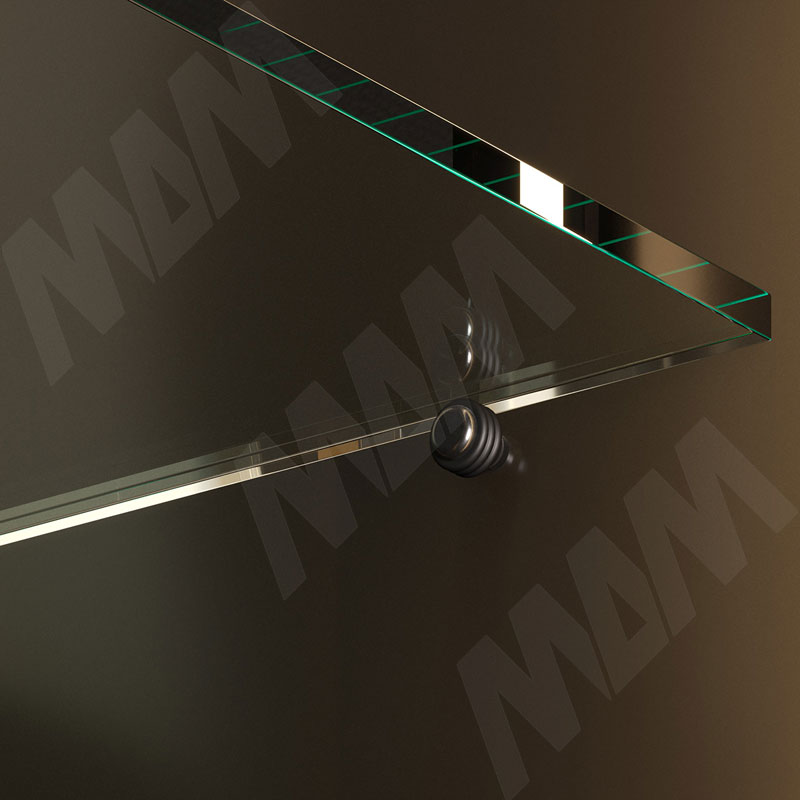 OR Полкодержатель для стеклянных полок, черный никель фото товара 2 - MV05 (3016 109)