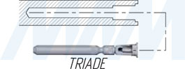 Использование кондуктора с шаблоном для установки менсолодержателя TRIADE (артикул Y0JG0130RO), схема 6