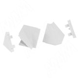 Аксессуары для треугольного плинтуса 34.01R, белый