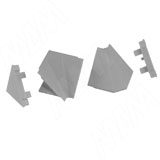Аксессуары для треугольного плинтуса 34.01R, серый