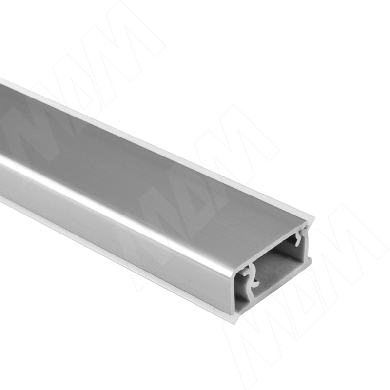 Плинтус алюминиевый прямоугольный универсальный (гориз./верт.) L=4,2м, нержавеющая сталь фото товара 1 - 62.0004.TR 4,2M