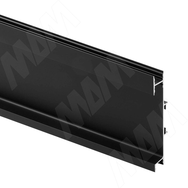 GOLIGHT Универсальная профиль-ручка для среднего ящика, под три светодиодные ленты, черный матовый (анод), L-4100мм (GL3.5475.4100.7W PR)