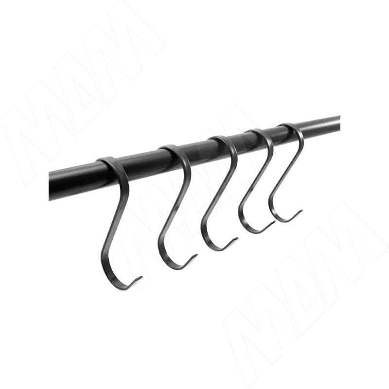 LANDSBY Комплект 5 крючков, черный (LNB5HB01) комплект из 5 крючков для laredoute комплект из 5 крючков для вешалок единый размер черный