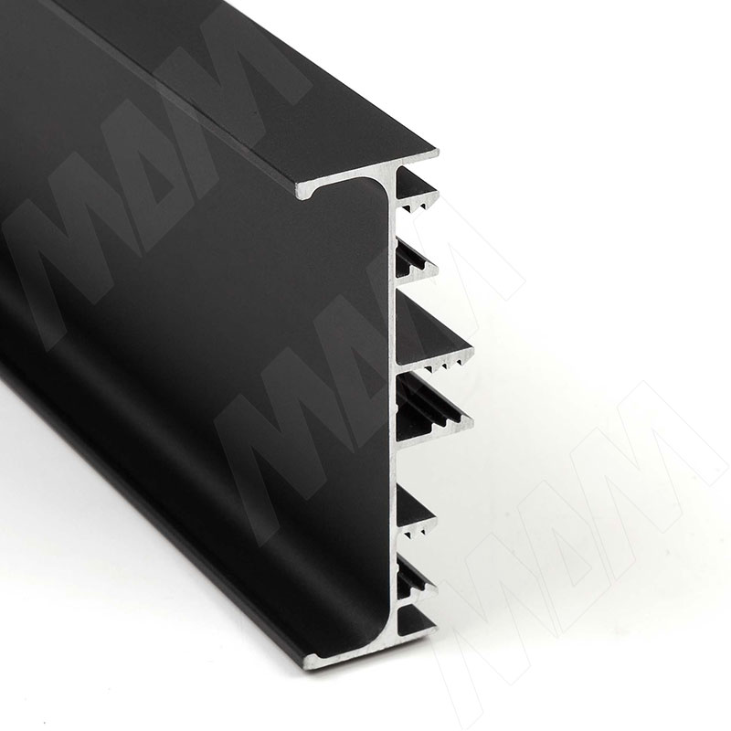 GOLATIME Универсальная профиль-ручка для среднего ящика, черный матовый, L-4200 фото товара 2 - GL2.549A.4200.7W RU