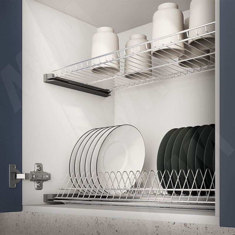 ARIA комплект посудосушителей, без рамки, поддон,  600мм, серый хром (ПВ1.6016.1001.11) PULSE (Россия) - фото 3