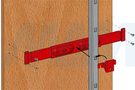 Установка крепления рамы к фасаду (артикул CK130N и CK450N), чертеж 2