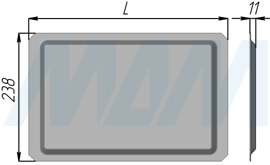 Размеры поддона для посудосушителя Vibo (артикул VA)