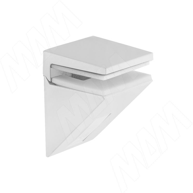KALABRONE MINI Менсолодержатель для стеклянных полок 5 - 10 мм, белый матовый (1 62200 80 AE-1)