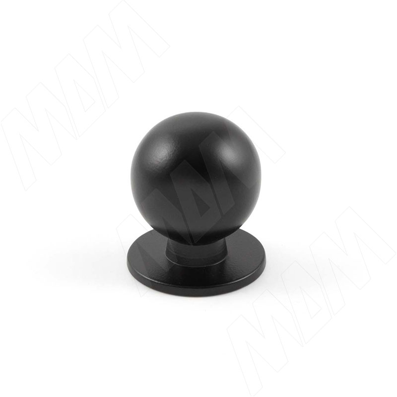 Ручка-кнопка D22мм черный матовый (KH.08.000.BLM)