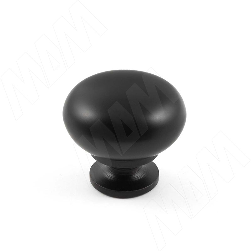 Ручка-кнопка D32мм черный матовый (KH.09.000.BLM) ручка кнопка d32мм хром матовый gp1608