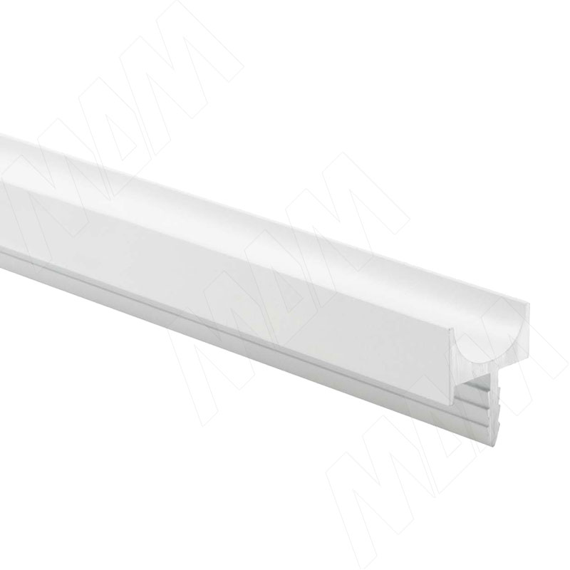 Профиль-ручка врезная для фасада 16/18мм, белый матовый (краска RAL9016), L-3000мм (PH.RU06.3000.WHM PR)