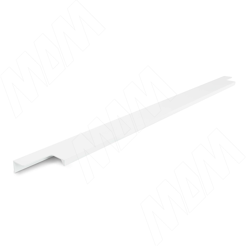 Профиль-ручка 596мм крепление саморезами белый матовый