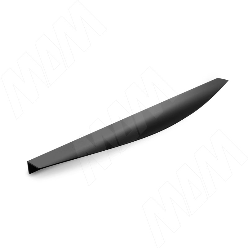 Профиль-ручка 396мм крепление саморезами черный матовый (анод) (PH.RU14.400.BL)