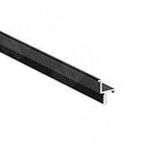 Профиль-ручка врезная для фасада от 16мм, черный матовый (анод), L-3000мм