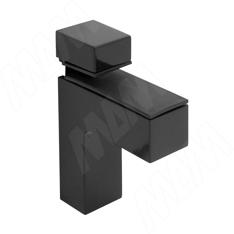 цена КВАДРО МАКСИ Менсолодержатель 24х66 мм для деревянных и стеклянных полок 5-40 мм, черный матовый (SU16A BLM)