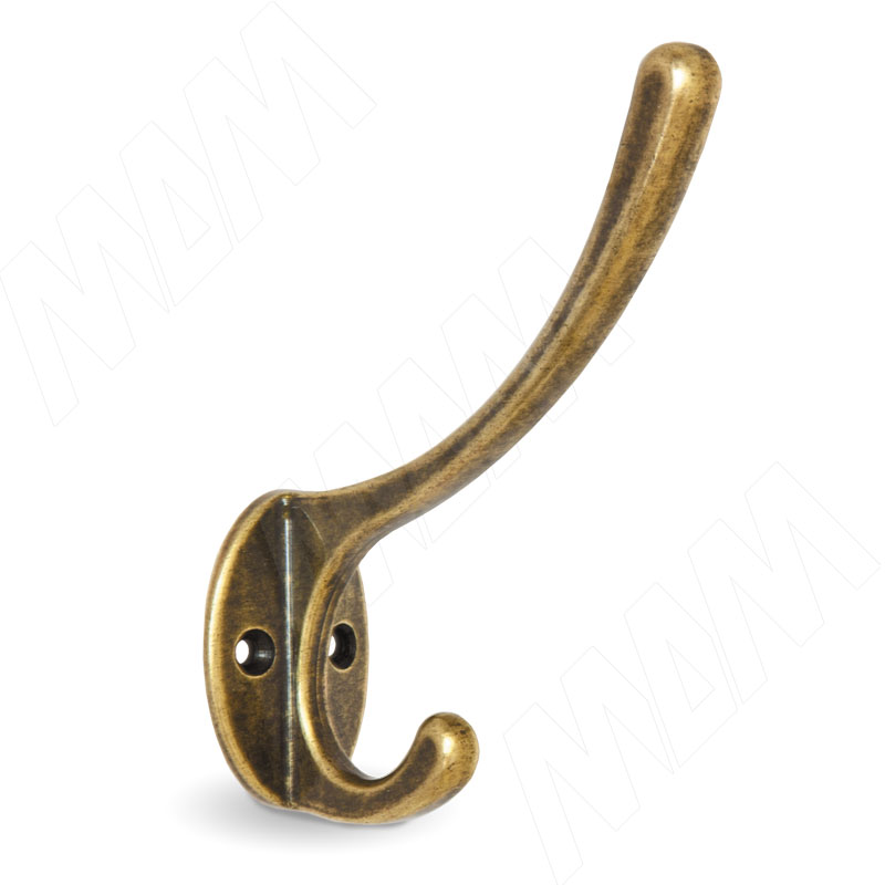 Крючок двухрожковый бронза состаренная (WP1835)