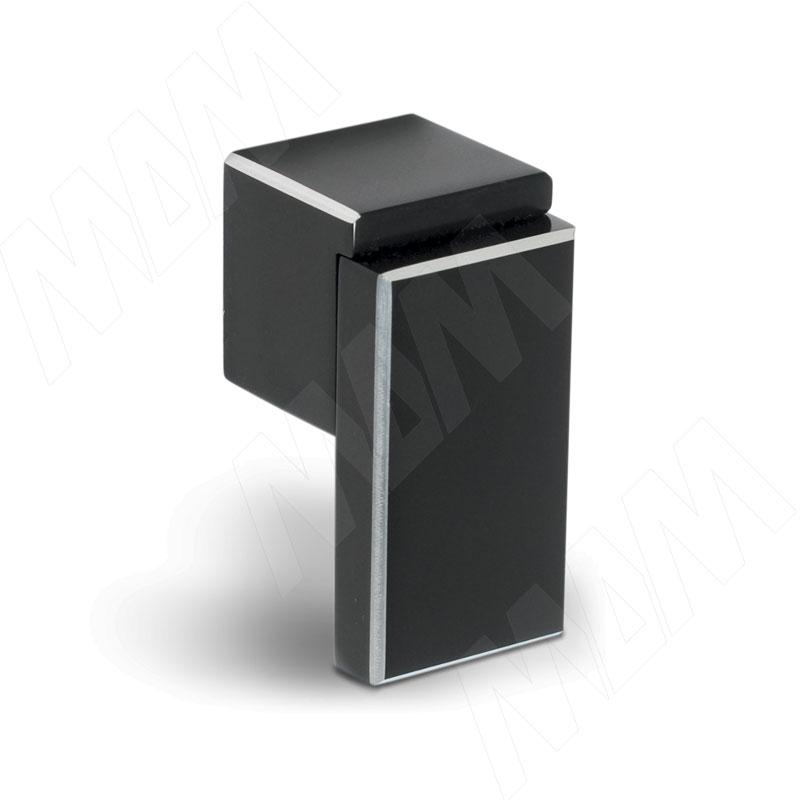 RITTO Ручка-кнопка черный с шлиф. гранями фото товара 1 - WP48APB