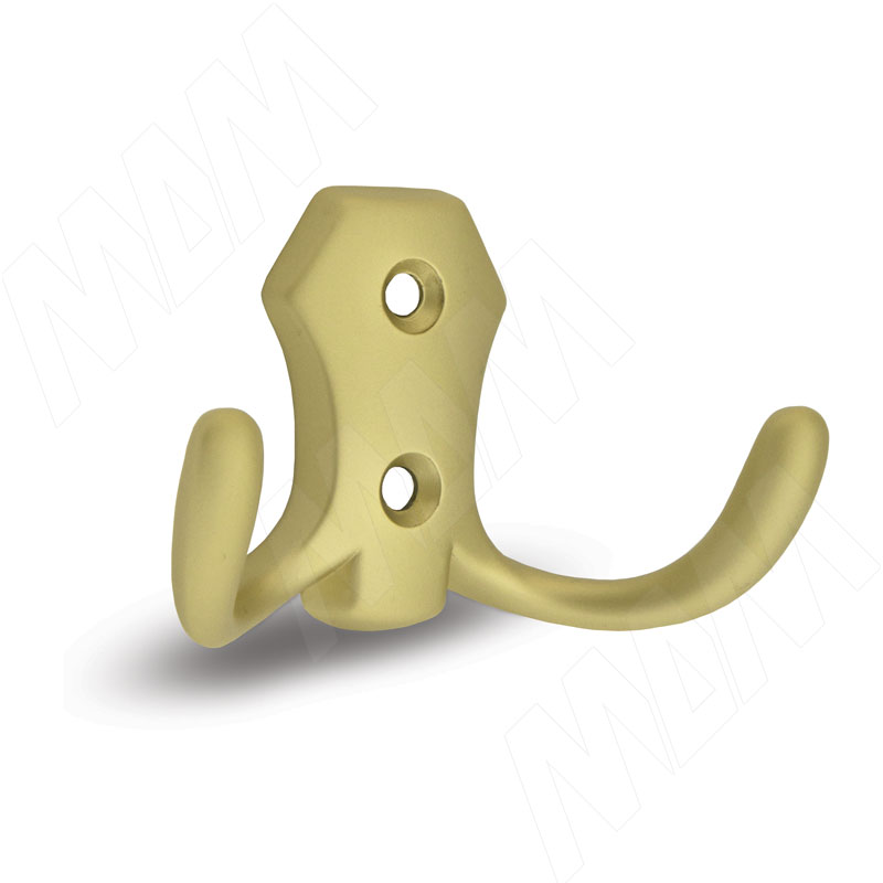 Крючок двухрожковый золото матовое (WP8903/MAT)