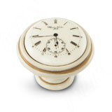 Ручка-кнопка D35мм cлоновая кость/золото винтаж керамика Watch