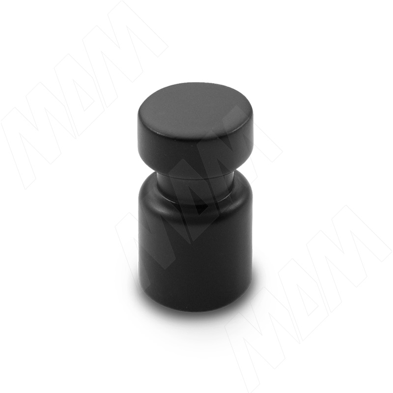 Ручка-кнопка D15мм черный матовый (WPO.785.000.00N4) ручка кнопка 16мм черный матовый 2036 16 52