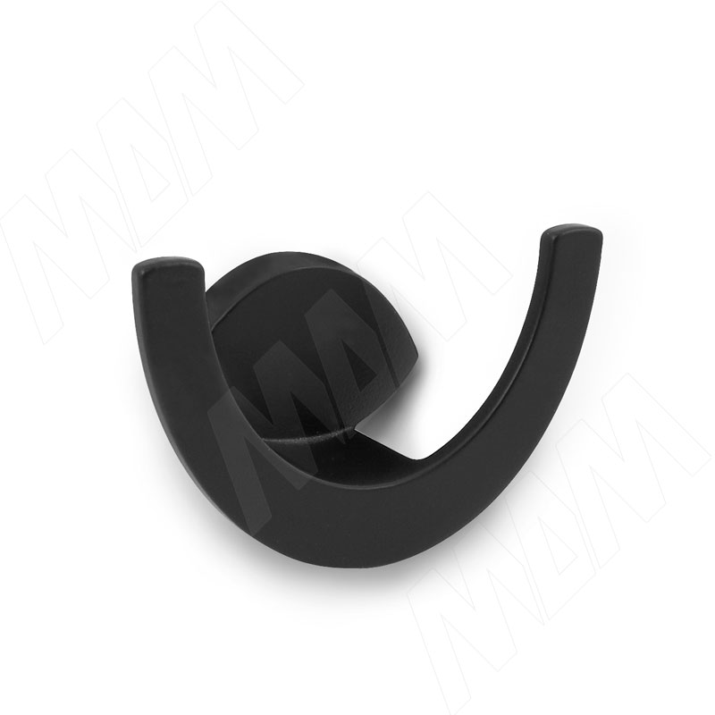 ARTO Крючок двухрожковый черный матовый фото товара 1 - Z-5426.P61