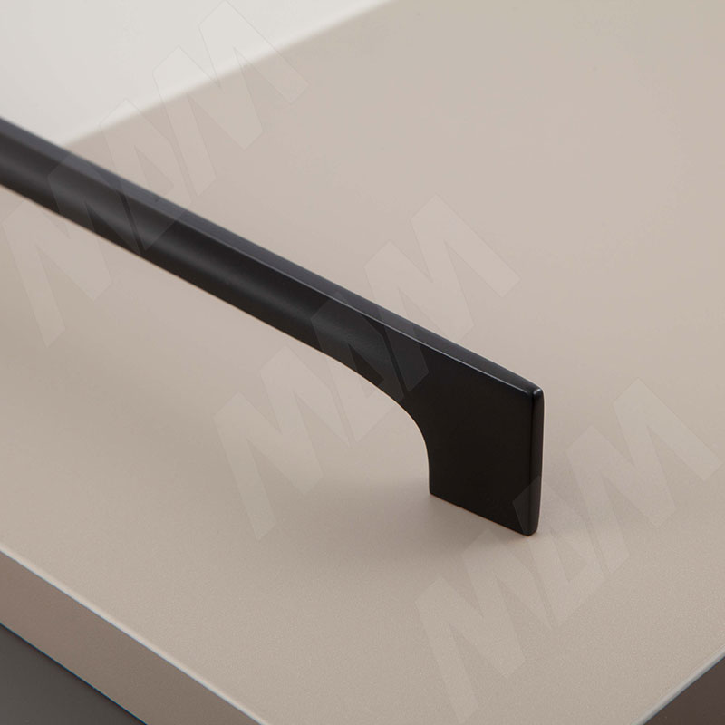 Ручка-скоба 160мм черный матовый фото товара 2 - BH.40.160.BLM