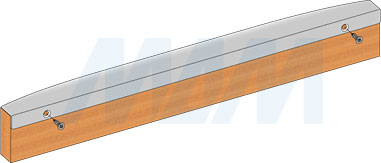Установка врезной профиль-ручки, длина 150-400 мм (артикул PH.RU14), схема 2