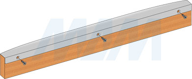 Установка врезной профиль-ручки, длина 450-900 мм (артикул PH.RU14), схема 2