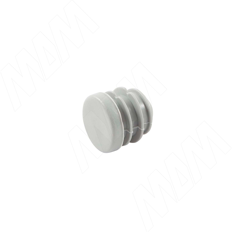 Заглушка /подпятник для круглой трубы, D25 мм, серый (HL.R.25.GR) фото