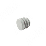 Заглушка /подпятник для круглой трубы, D25 мм, серый