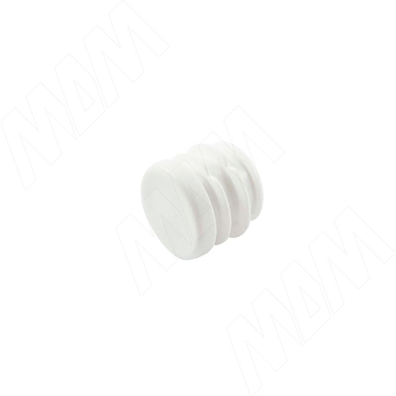 Заглушка /подпятник для круглой трубы, D25 мм, белый (HL.R.25.WH)