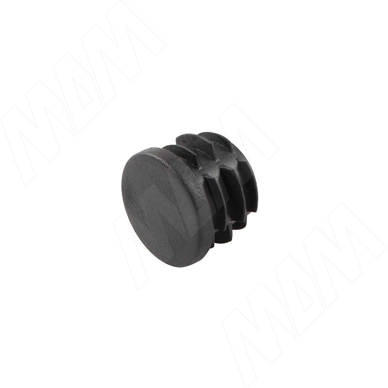 Заглушка /подпятник для круглой трубы, D32 мм, черный (HL.R.32.BL)