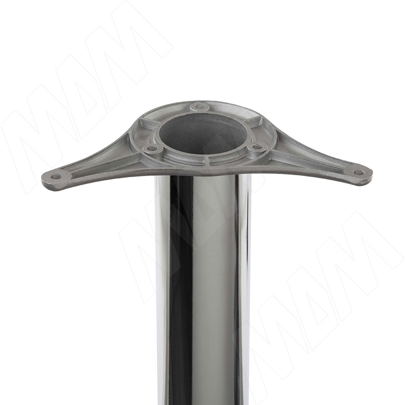 Крепление для опоры стола D60 мм, цвет серебро фото товара 2 - TLM103GR