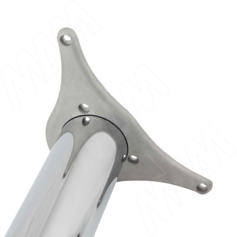 Крепление для опоры стола D60 мм, цвет серебро фото товара 3 - TLM103GR
