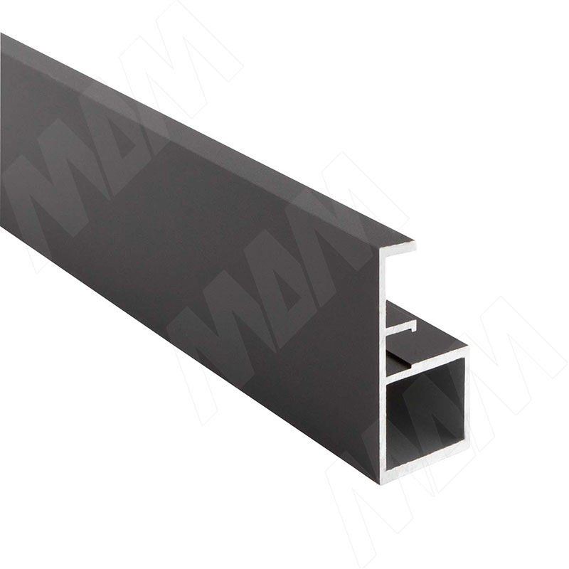 SECRET MAXI Профиль рамочный узкий с интегрированной ручкой, черный (анод), L-5400 (FP00263HBL) secret профиль рамочный узкий с наклонной ручкой серебро анод l 5400 fp00736tal