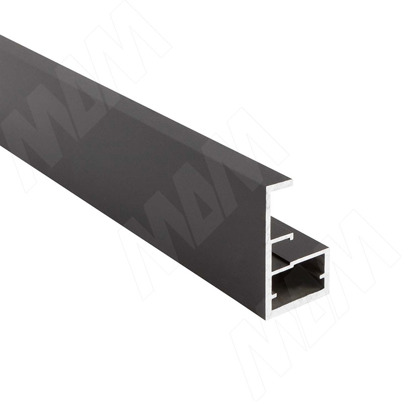 LINEA Профиль рамочный узкий, с интегрированной ручкой, черный, L-5400 (FP00738HBL)