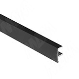 INTEGRO Профиль окантовочный врезной, для плиты 18 мм, 20х9х8, черный, L-6000
