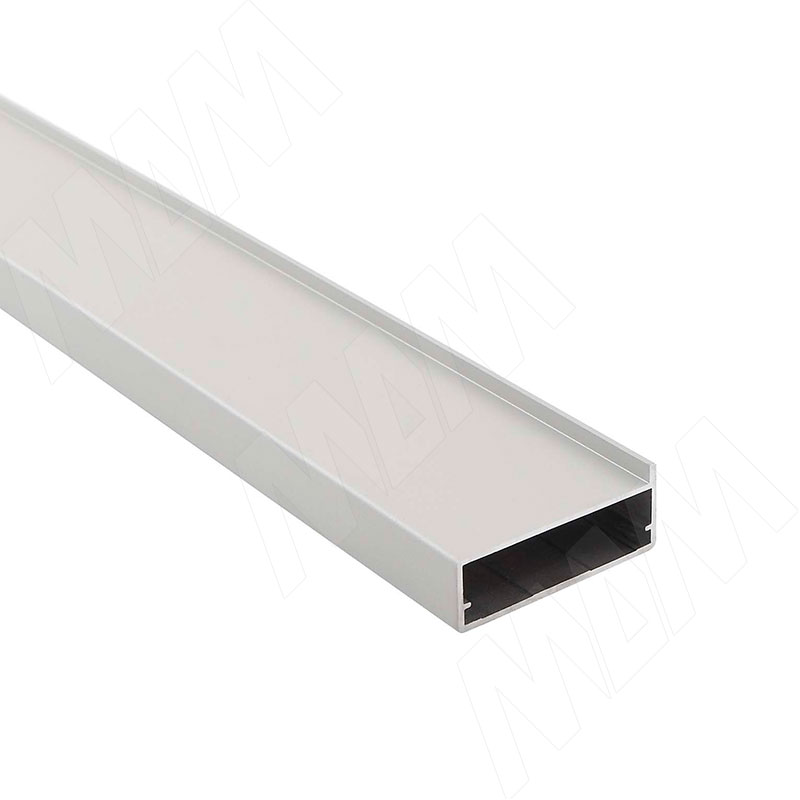 INTEGRO Профиль рамочный широкий, под наклейку, 45х19х1, серебро (анод), L-6000 фото товара 2 - IN01130A