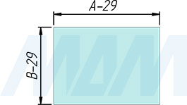 Установка широкого рамочного профиля INTEGRO, 45х20х20 мм (артикул IN0 19A), схема 2
