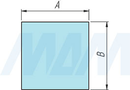 Установка широкого рамочного профиля INTEGRO под наклейку, 45х19х1 мм (артикул IN0 30A), схема 1